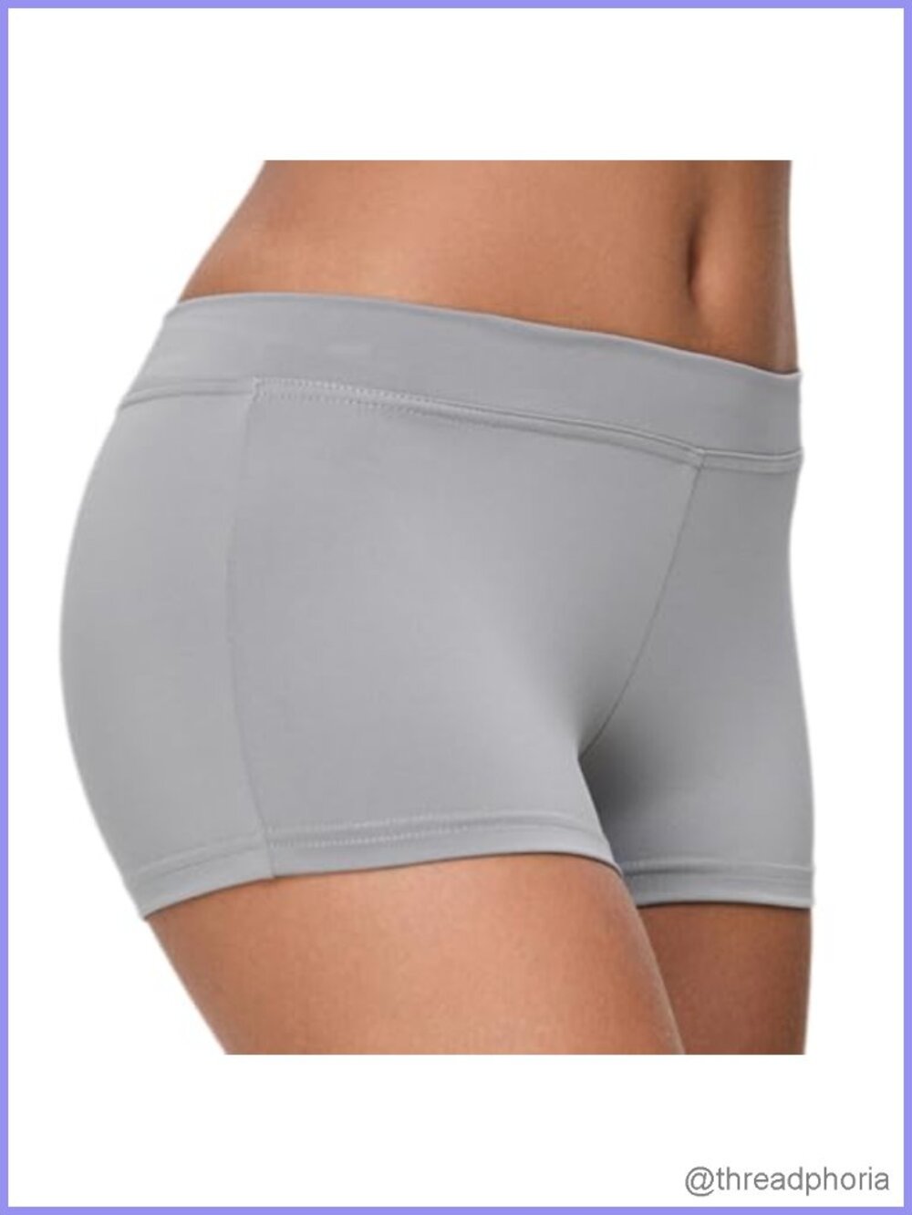 Boy Cut Low Rise Booty Shorts Polyester Spandex Gym Yoga Workout Fitness